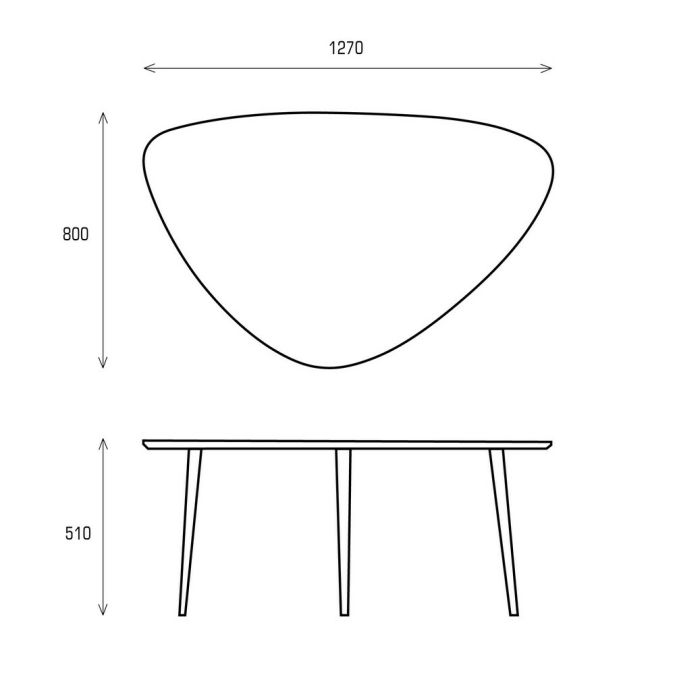 Фото Журнальный стол большой Pr072C-gold Primo gold