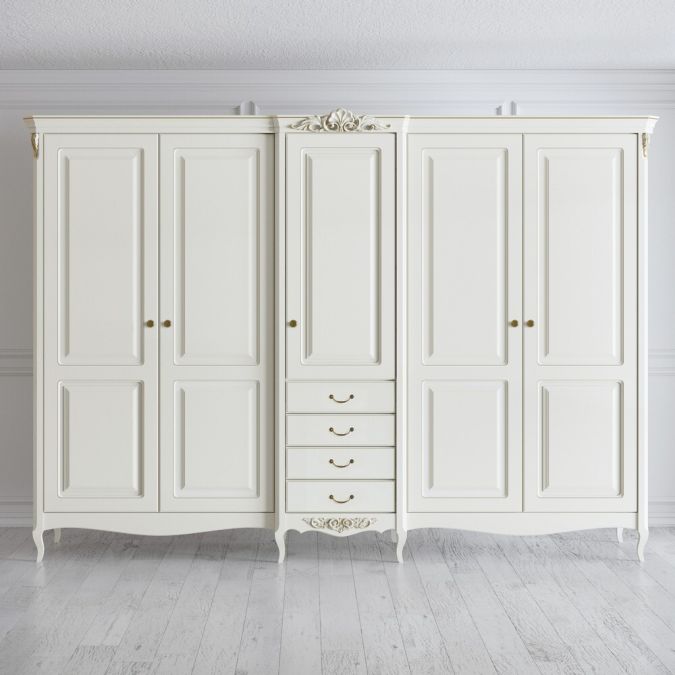 Фото Шкаф 5 дверей R625E-K02-G Romantic Gold