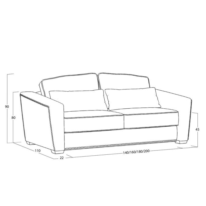 Фото Диван Esten (с механизмом) DEs-I-200-K03-N-B18