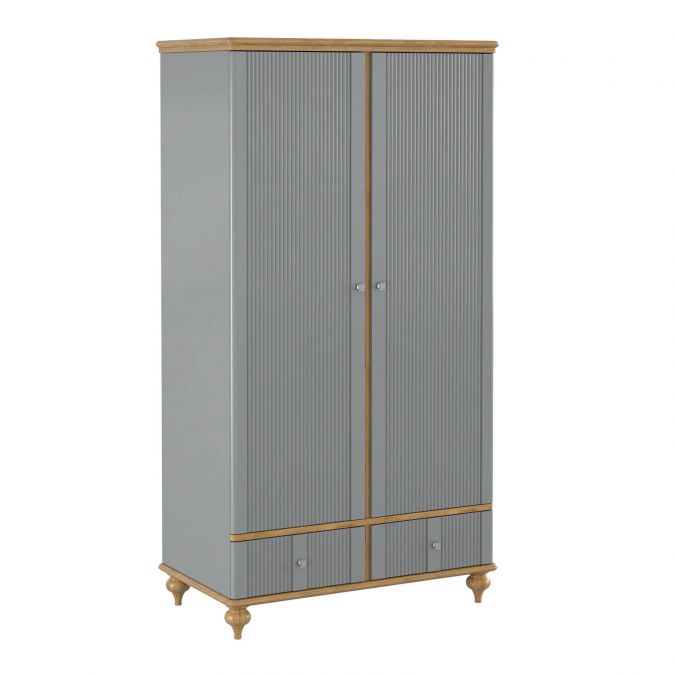 Шкаф для одежды Рандеву 22 (серый 7042 + антик 24)