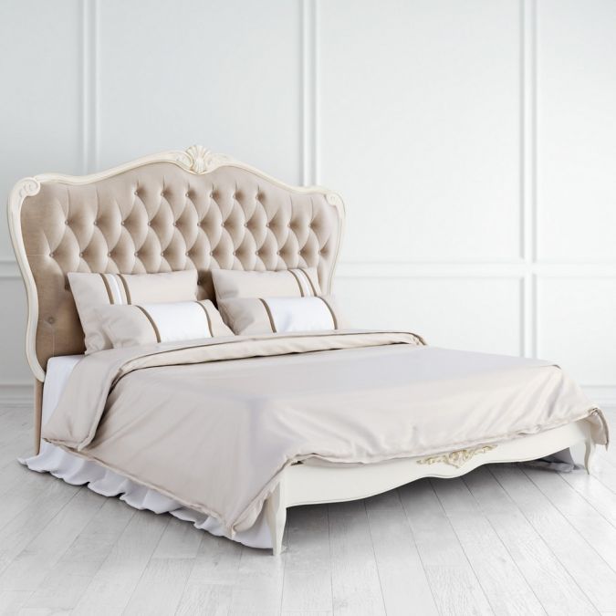 Кровать с мягким изголовьем 180x200 Atelier Gold A528-K02-G-B01