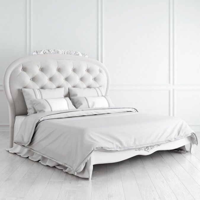 Кровать с мягким изголовьем 180х200 Silvery Rome S518D-K00-AS-B07