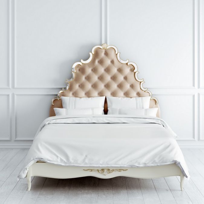 Кровать с мягким изголовьем 160x200 Atelier Gold A426Z-K02-G-B01