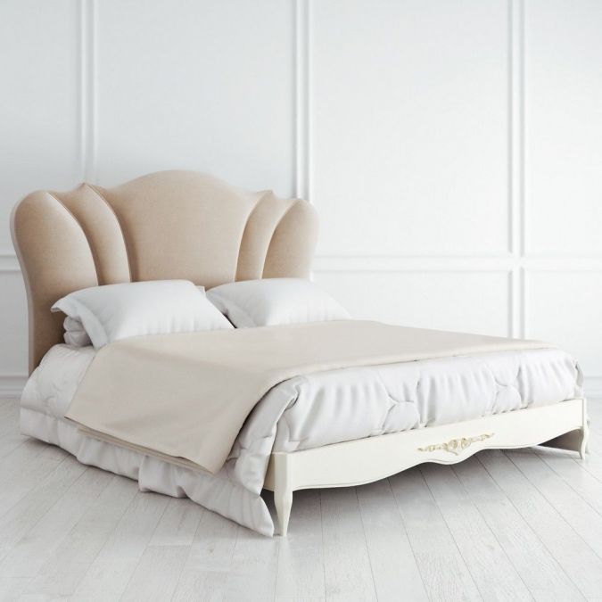 Кровать с мягким изголовьем 160х200 Romantic Gold R616-K02-G-B01