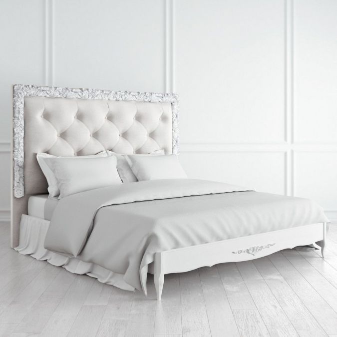 Кровать с мягким изголовьем 180х200 Silvery Rome S218D-K00-AS-B07