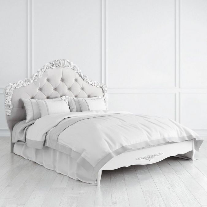 Кровать с мягким изголовьем 160х200 Silvery Rome S416-K00-AS-B07
