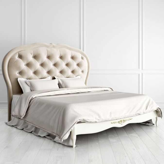 Кровать с мягким изголовьем 160х200 Romantic Gold R516-К02-G-B01