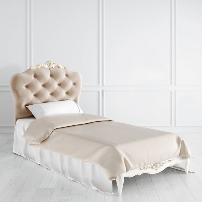 Кровать с мягким изголовьем 90x200 Atelier Gold A509-K02-AG-B01
