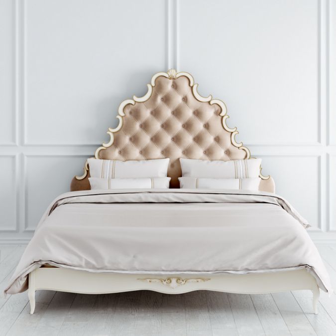 Кровать с мягким изголовьем 180x200 Atelier Gold A428-K02-G-B01