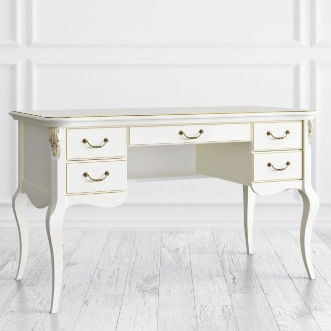 Фото Кабинетный стол пристенный R111M-K02-G Romantic Gold