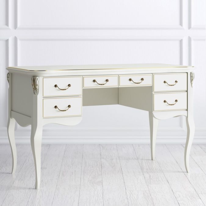 Фото Кабинетный стол пристенный R111M.1S-K02-G Romantic Gold