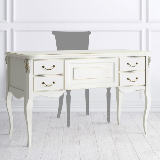 Фото Кабинетный стол пристенный R111M.2S-K02-G Romantic Gold