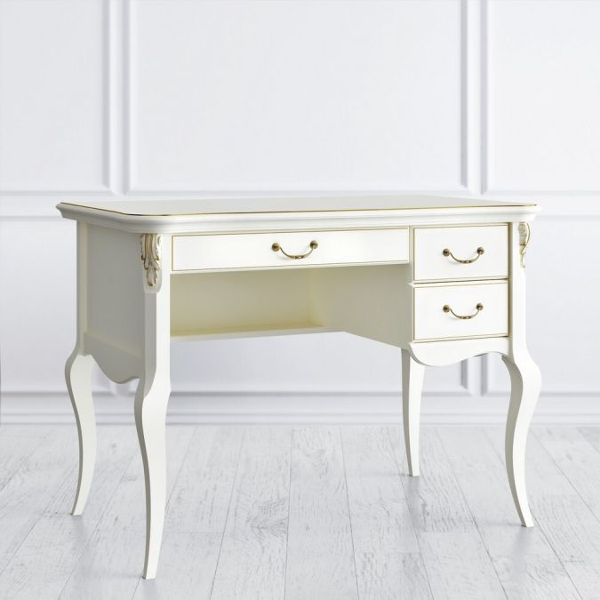 Фото Кабинетный стол пристенный R111SR-K02-G Romantic Gold