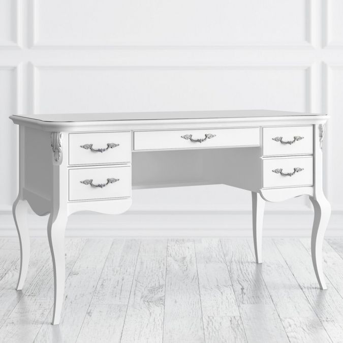 Фото Кабинетный стол пристенный S111M-K00-S Silvery Rome