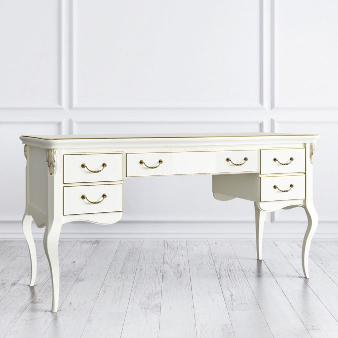 Фото Кабинетный стол широкий R111L-K02-G Romantic Gold