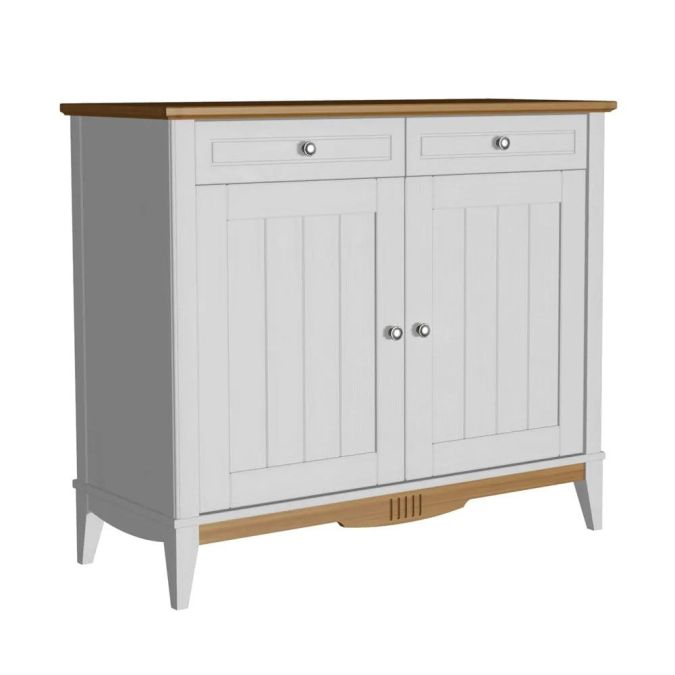 Фото Комод буфета NN Пенни (Белый воск / Антик 24)