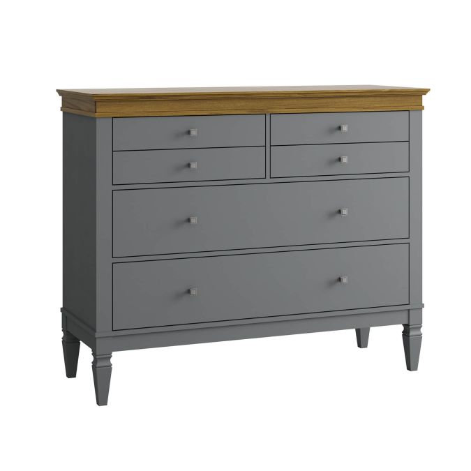 Фото Комод Ольса-С 042 серый 7042 - антик 24