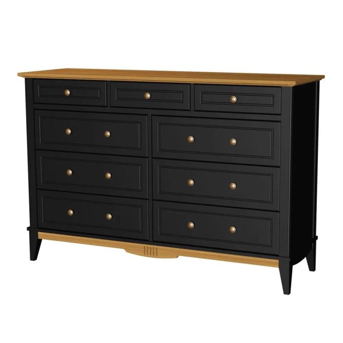Фото Комод Пенни NN 036 (Блэк / Антик 24)