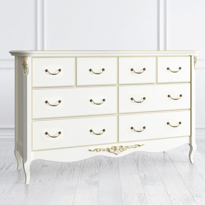 Фото Комод широкий 8 ящиков R134-42-K02-G Romantic Gold