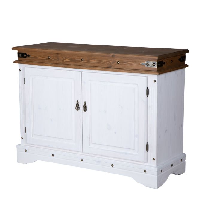 Фото Комод Викинг 02 (белый воск/антик)