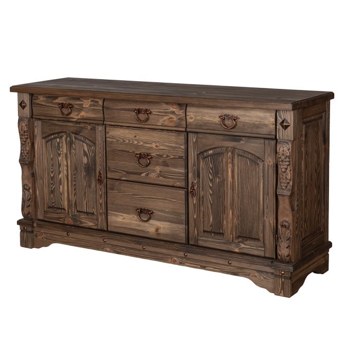 Фото Комод Викинг GL-05/1 с ящиками из массива сосны (венге)