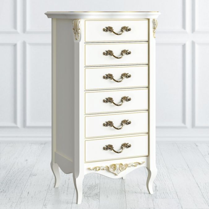 Фото Комод высокий 6 ящиков APg108-K02-G Atelier Gold