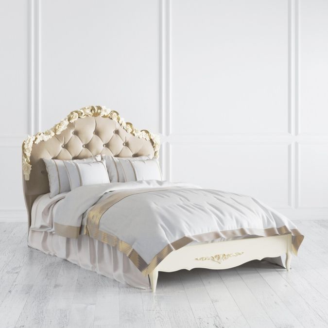 Фото Кровать с мягким изголовьем 120*200 R412-K02-G-B01 Romantic Gold