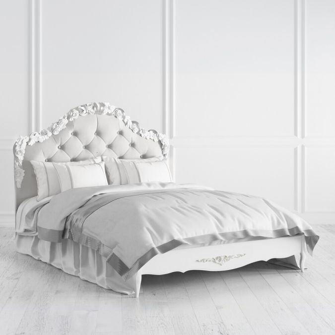 Фото Кровать с мягким изголовьем 140*200 S414-K00-S-B07 Silvery Rome