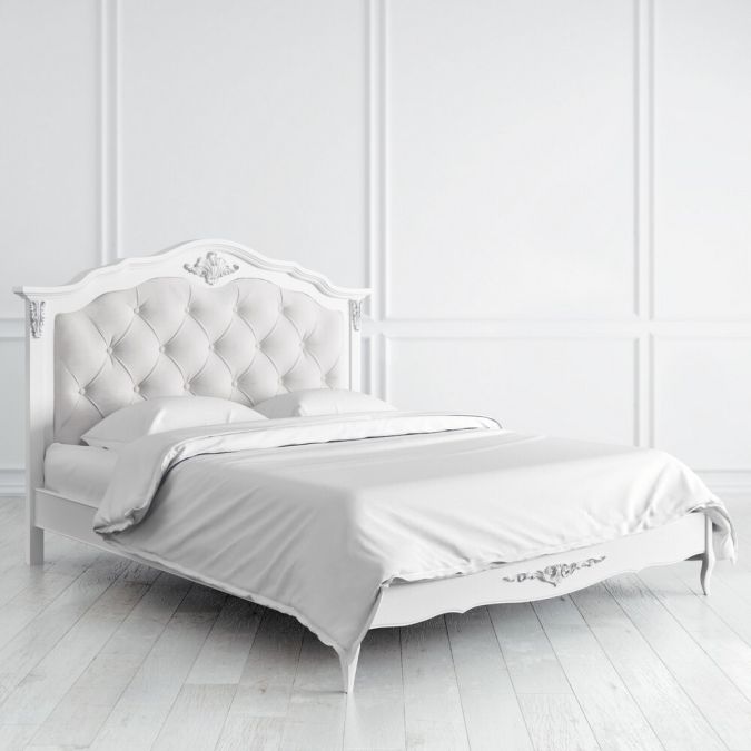 Фото Кровать с мягким изголовьем 160*200 S316-K00-S-B07 Silvery Rome