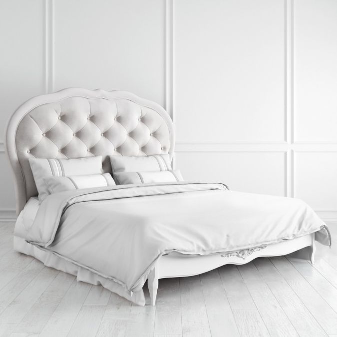 Фото Кровать с мягким изголовьем 160*200 S516-K00-S-B07 Silvery Rome