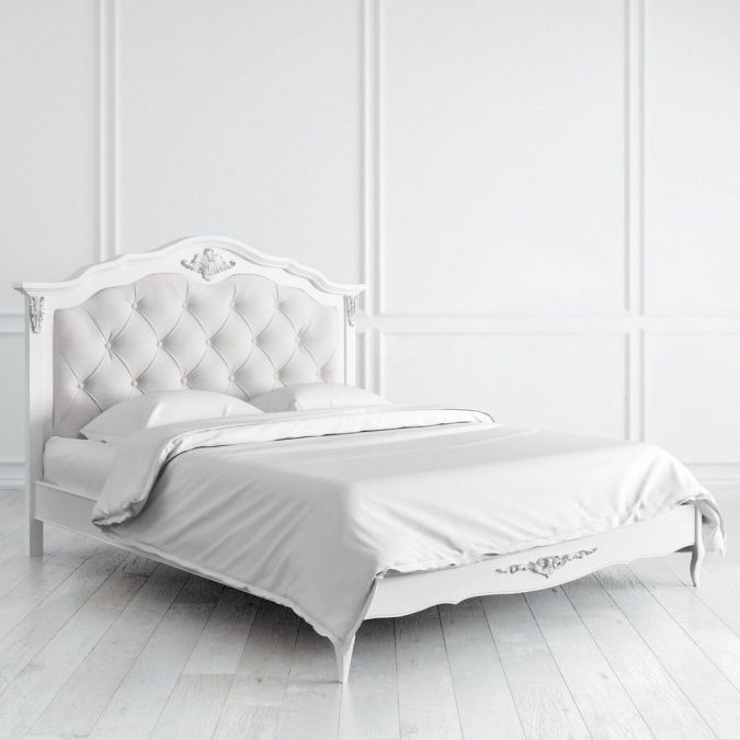 Фото Кровать с мягким изголовьем 160х200 Silvery Rome S316-K00-S-B07