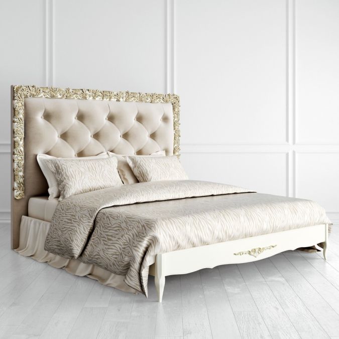 Фото Кровать с мягким изголовьем 180*200 R218D-K02-G-B01 Romantic Gold