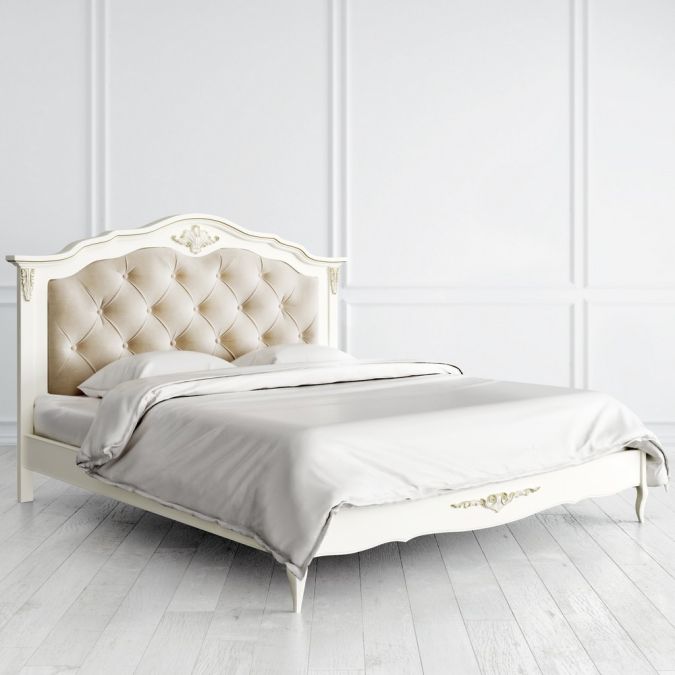 Фото Кровать с мягким изголовьем 180*200 R318g Romantic Gold