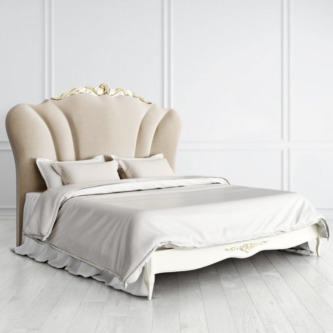 Фото Кровать с мягким изголовьем 180*200 R618D-K02-G-B01 Romantic Gold