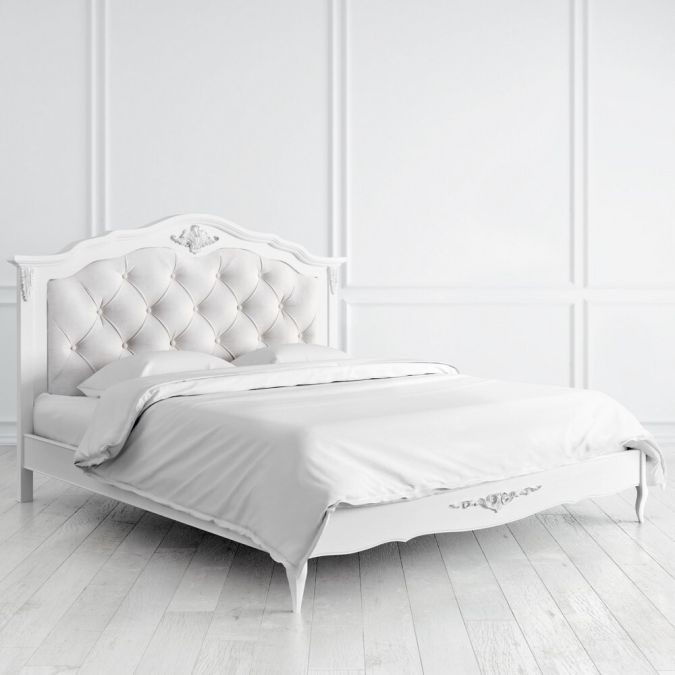 Фото Кровать с мягким изголовьем 180*200 S318-K00-S-B07 Silvery Rome
