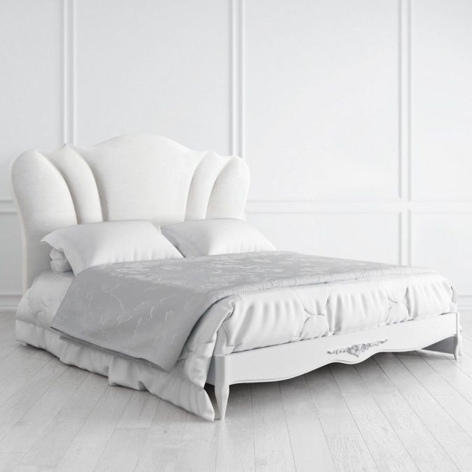 Фото Кровать с мягким изголовьем 180х200 Silvery Rome S618-K00-S-B07