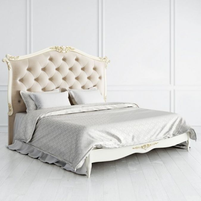 Кровать с мягким изголовьем 180х200 Atelier Gold A438-K02-G-B01