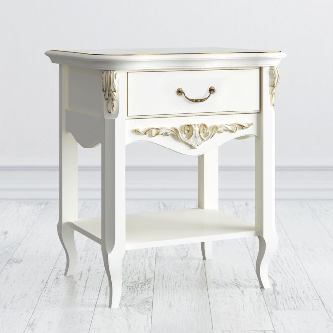 Фото Прикроватная тумба 1 ящик R149g Romantic Gold
