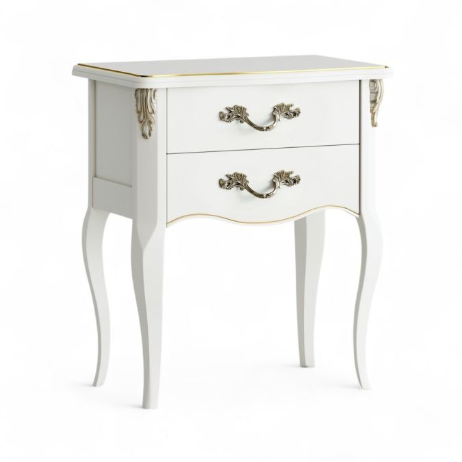 Фото Прикроватная тумба 2 ящика APg159L-K02-G Ательер Голд