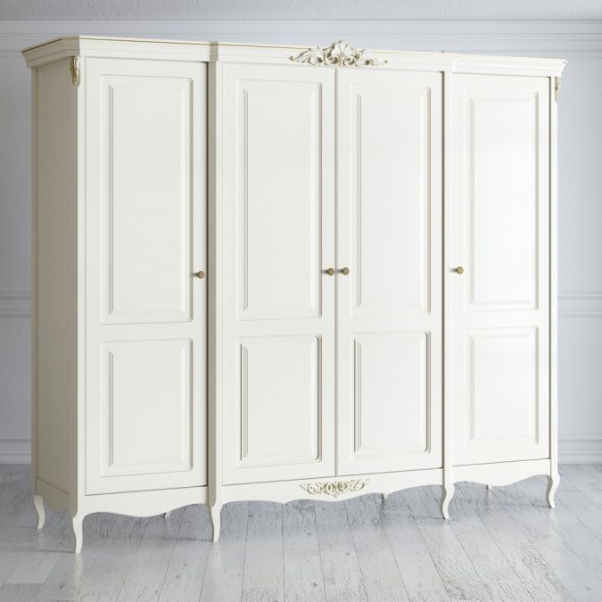 Фото Шкаф 4 двери R624-K02-G Romantic Gold