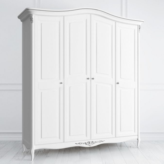 Фото Шкаф 4 двери S124-K00-S Silvery Rome