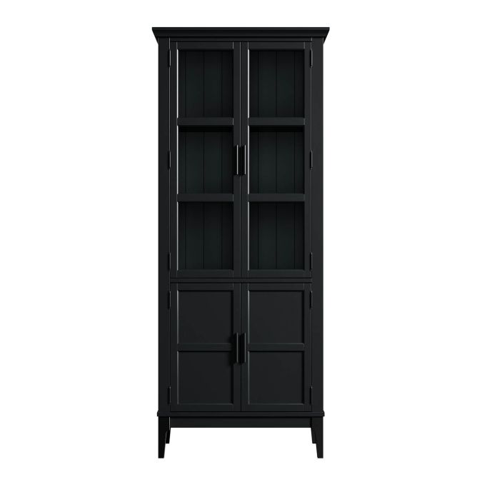 Фото Шкаф для посуды Квадро-С 22GT-185 (Блэк 9)