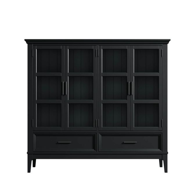 Фото Шкаф для посуды Квадро-С 42 (Блэк 9)