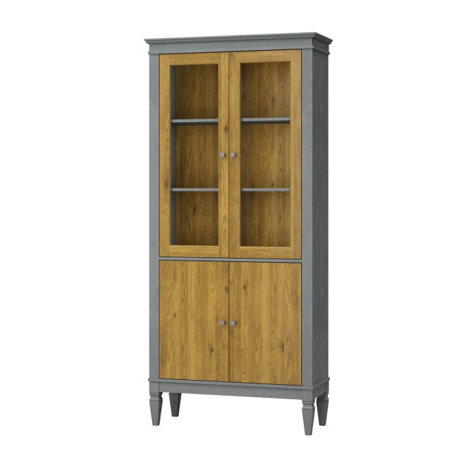 Фото Шкаф для посуды Ольса-С 220 серый 7042-антик 24