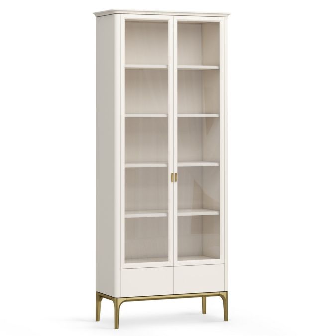 Фото Шкаф книжный 2 ящика Альтэ Pr112B-gold ПРИМО Голд