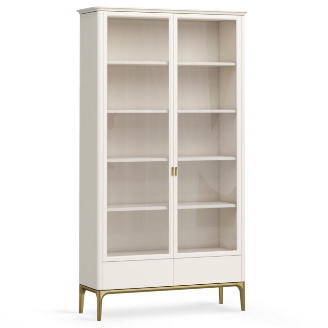 Фото Шкаф книжный 2 ящика Альтэ Pr122B-gold ПРИМО Голд