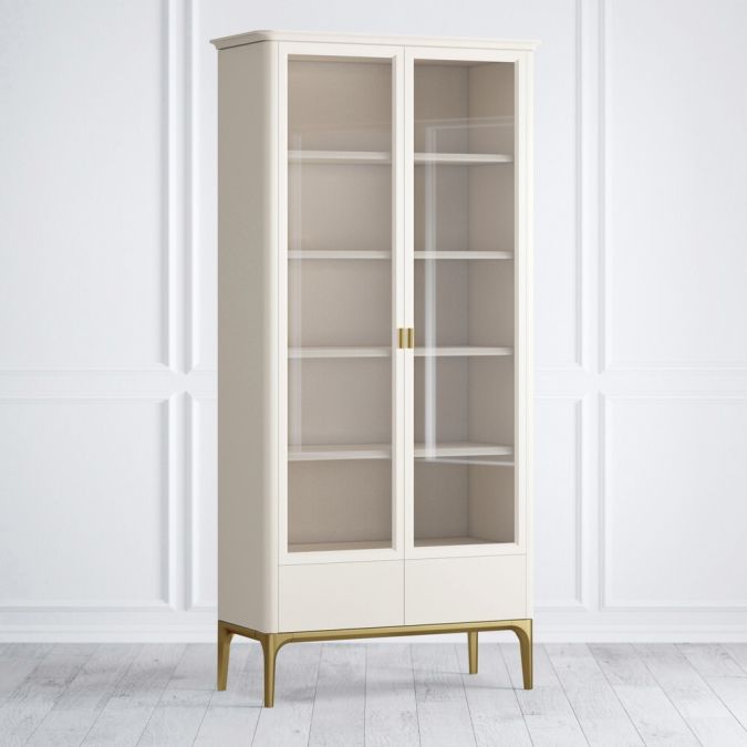Фото Шкаф книжный 2 ящика Pr082B-gold Primo gold