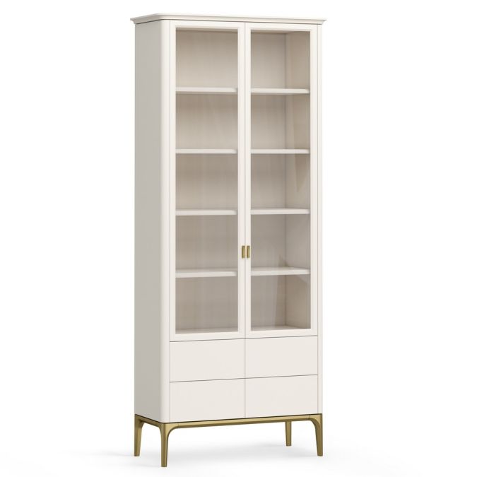 Фото Шкаф книжный 4 ящика Альтэ Pr112C-gold ПРИМО Голд