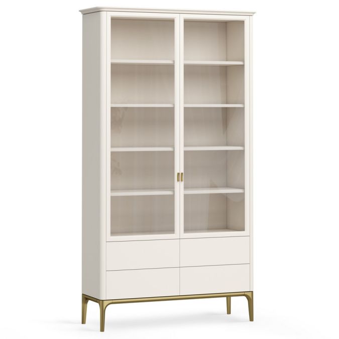 Фото Шкаф книжный 4 ящика Альтэ Pr122C-gold ПРИМО Голд
