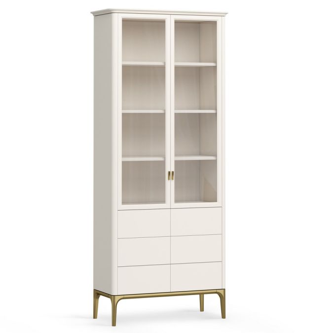 Фото Шкаф книжный 6 ящиков Альтэ Pr112D-gold ПРИМО Голд